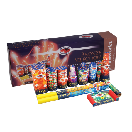 Bronze Selection Box - 12 Fireworks